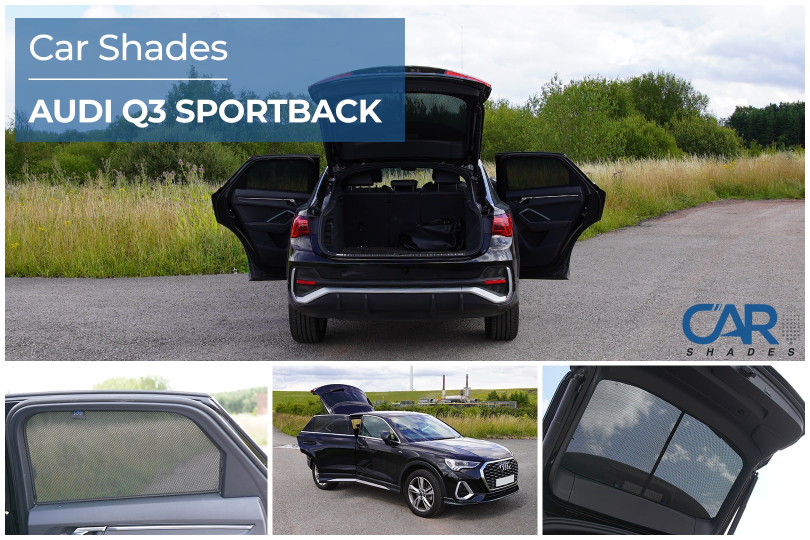 Car Shades - Rear Door Set