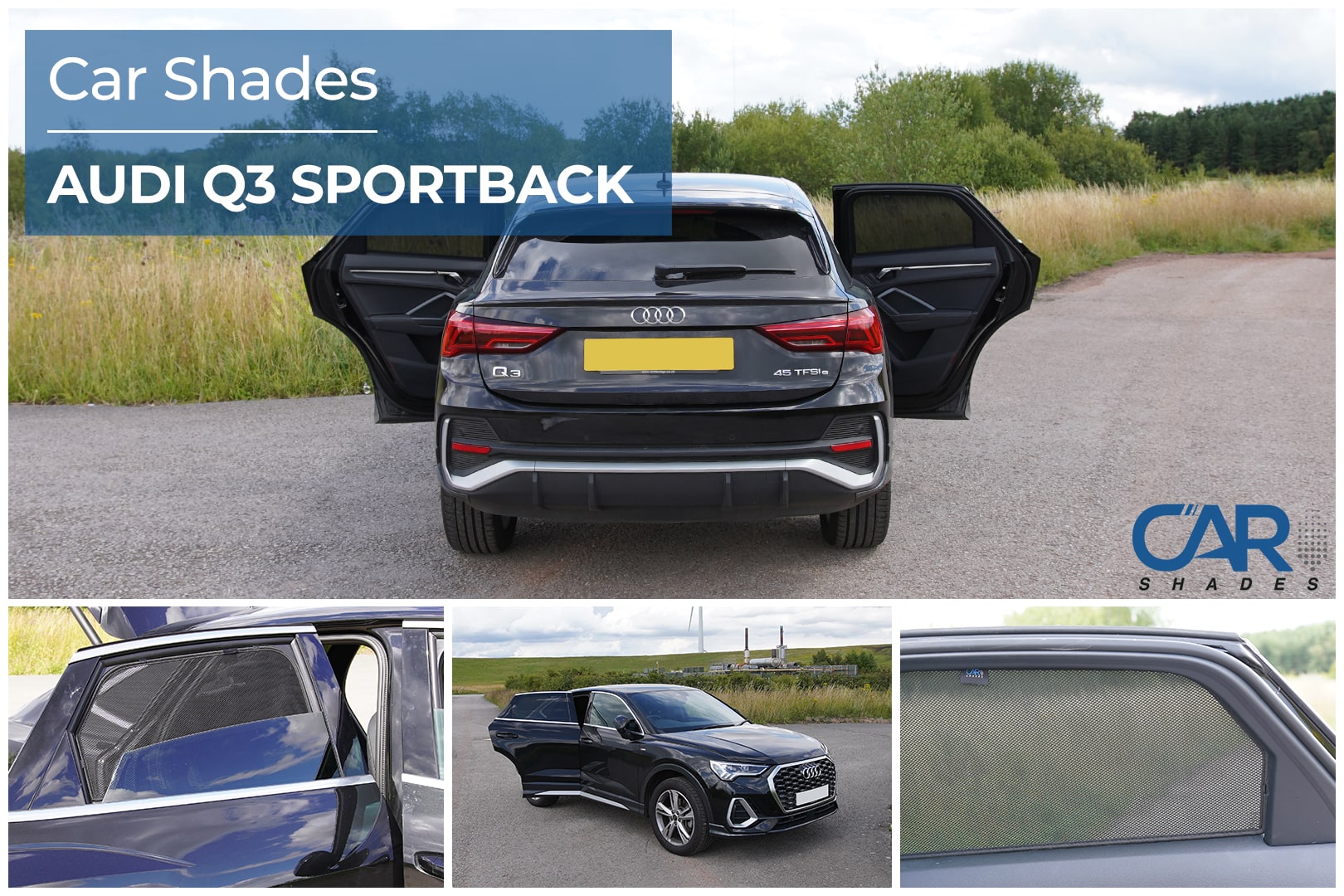 Car Shades - Rear Door Set