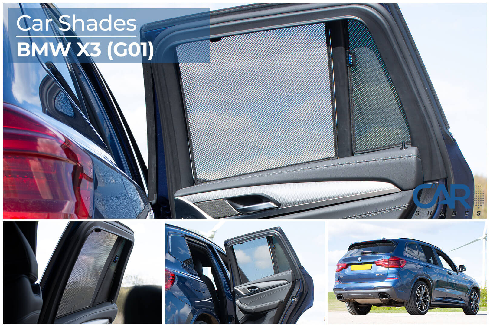 Car Shades - Rear Door Set