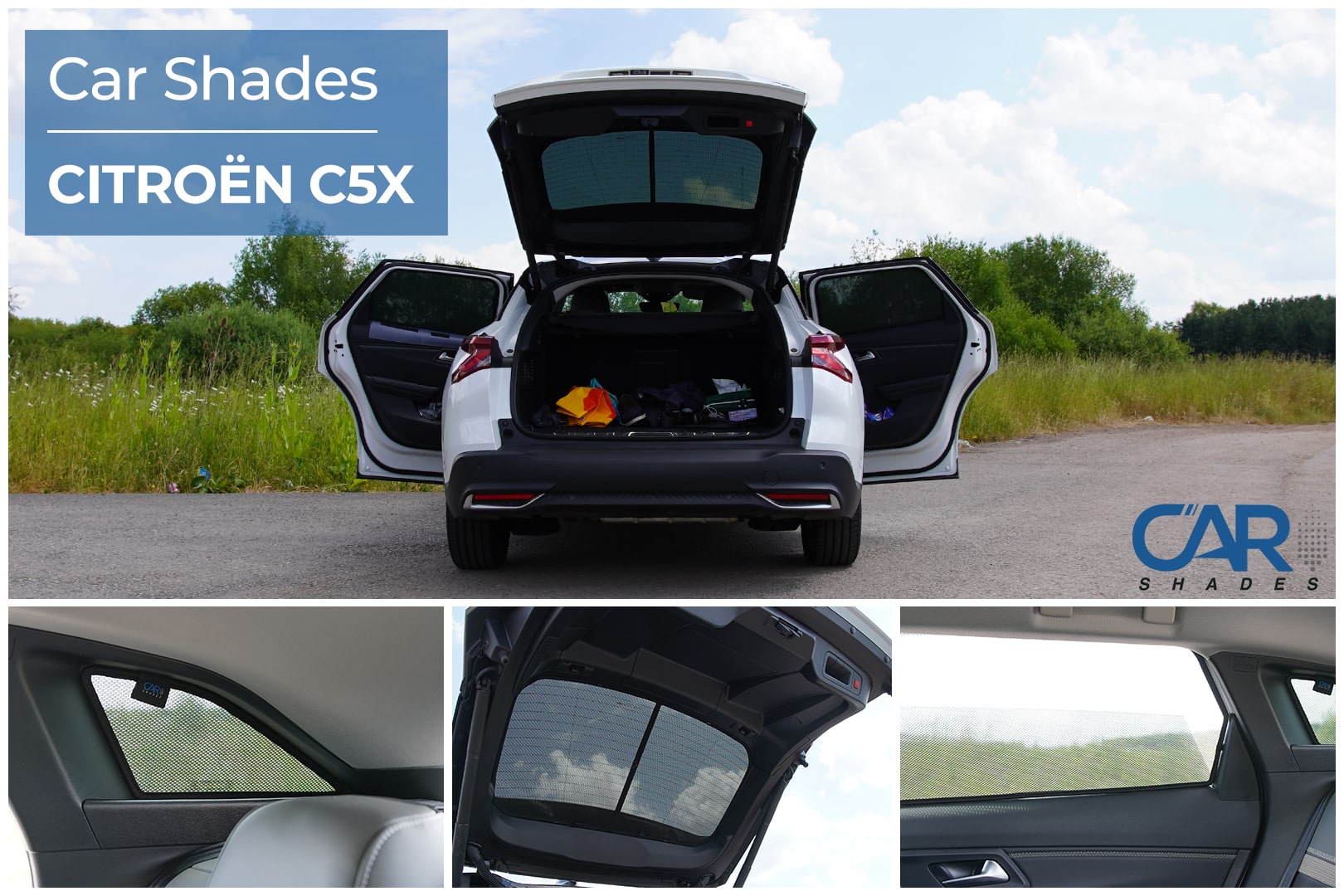 Car Shades - Rear Door Set