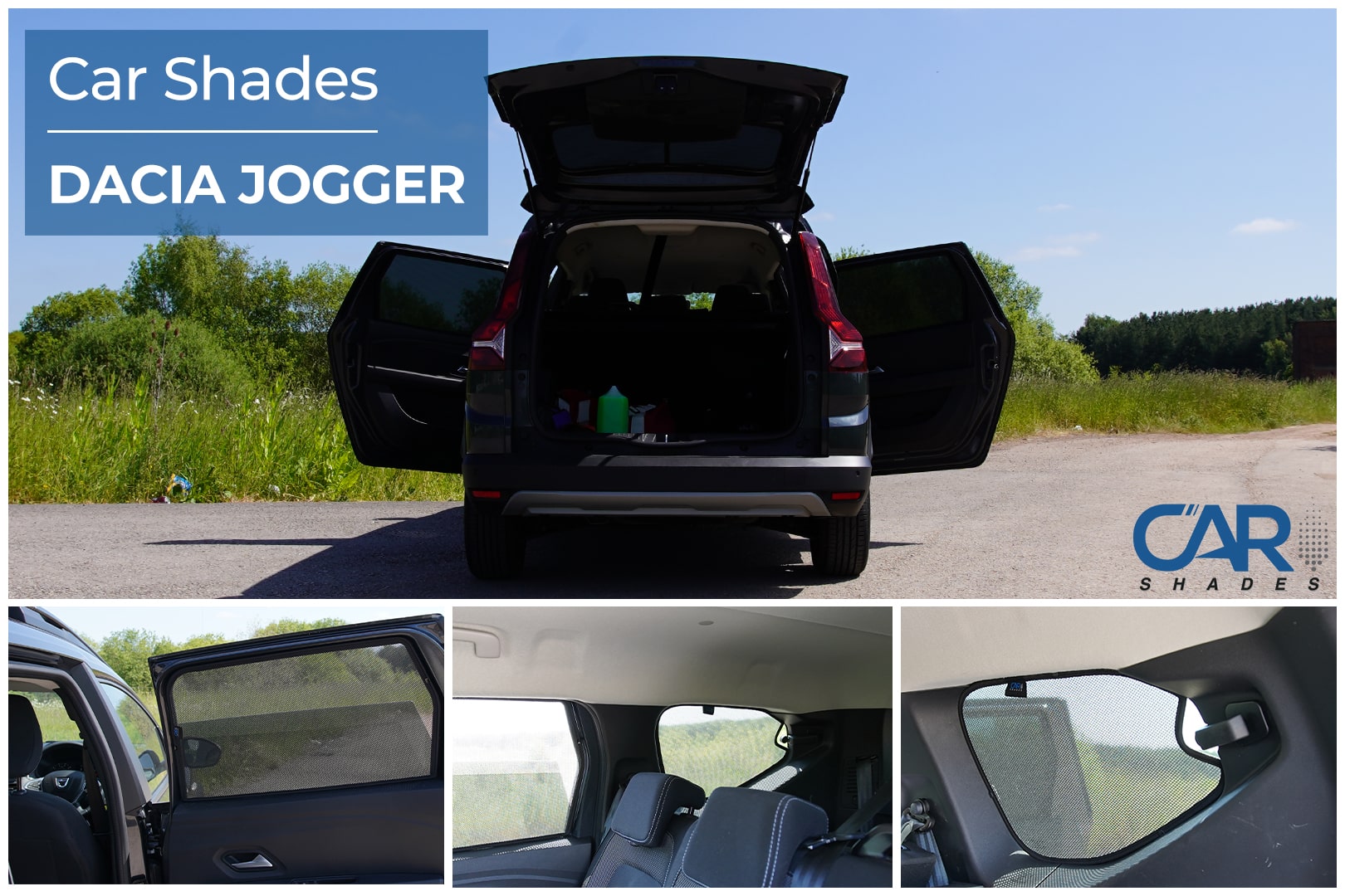 Car Shades - Rear Door Set