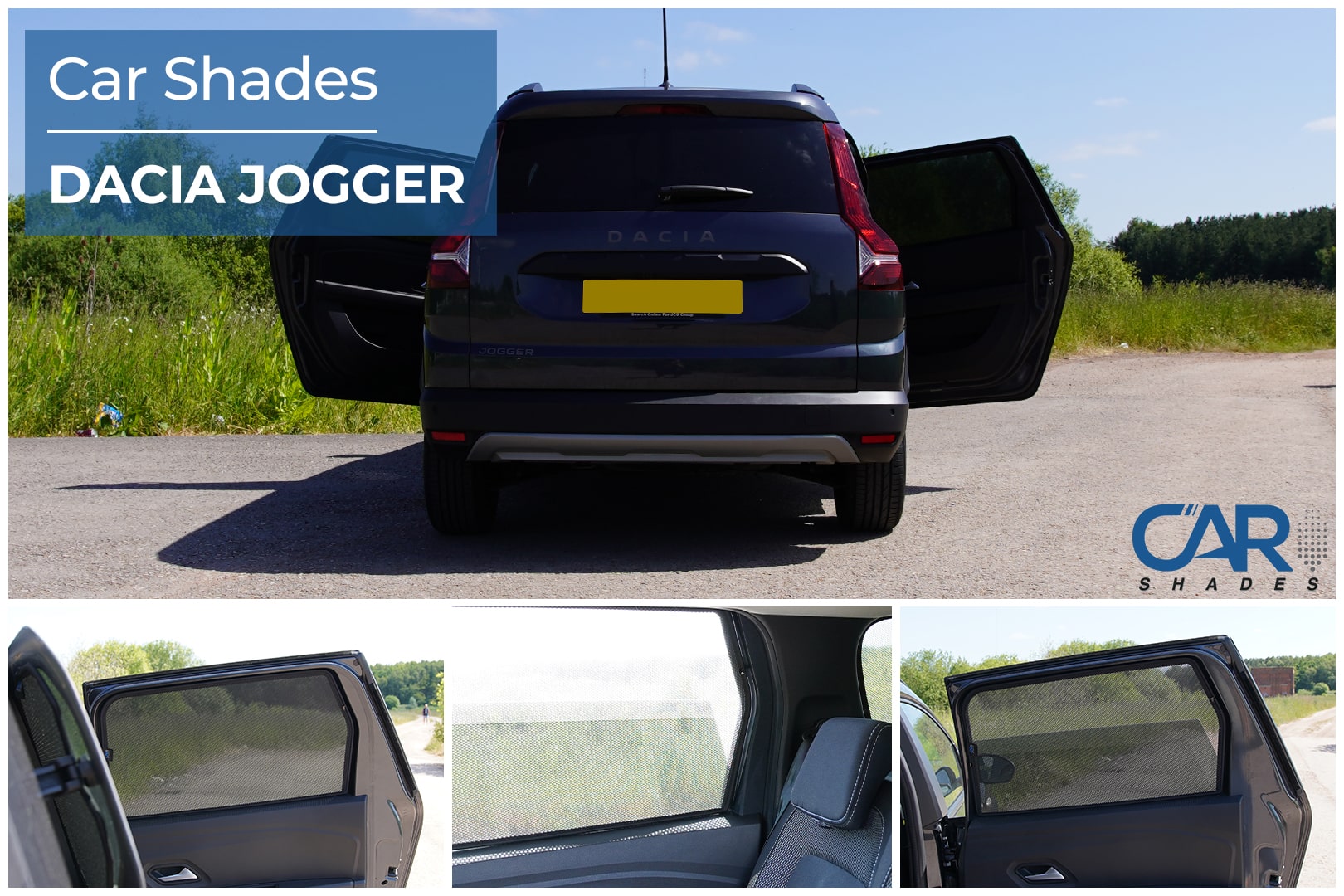 Car Shades - Rear Door Set