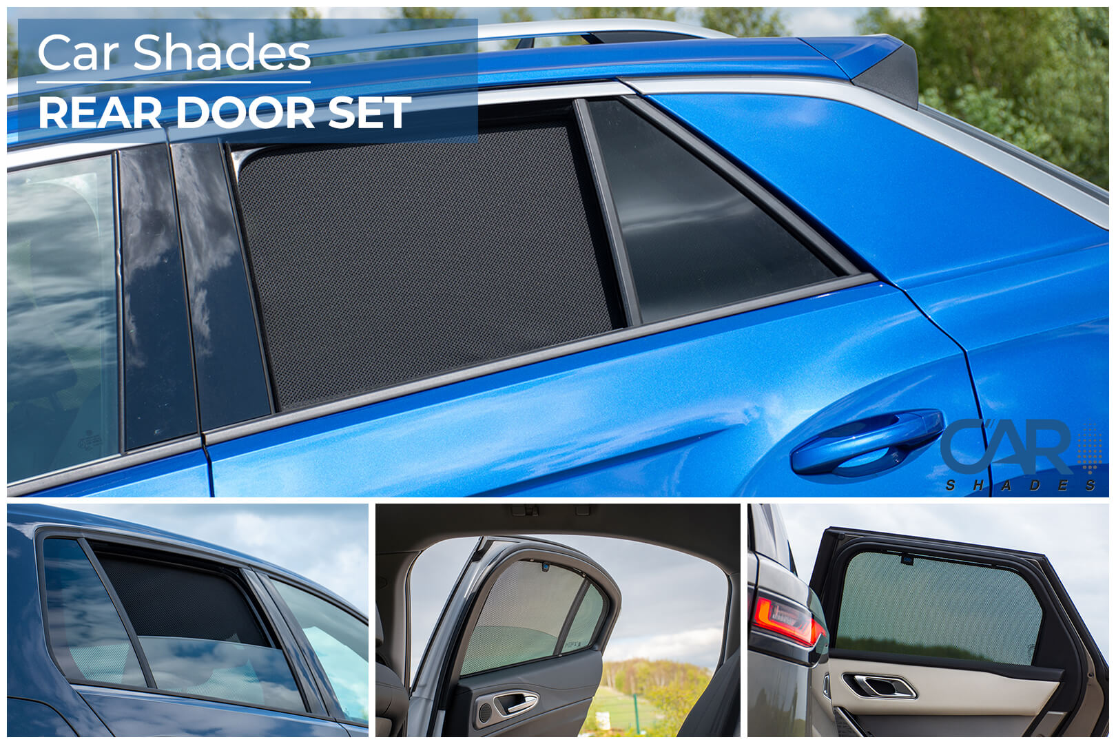 Car Shades - Rear Door Set