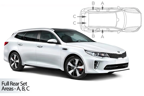 Car Shades Kia Optima Sportswagon 4dr 15-20 - Full Rear Set