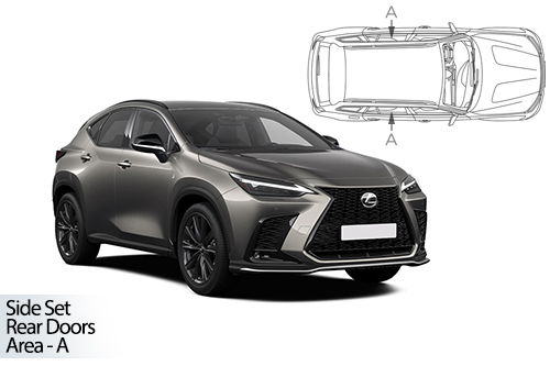 Car Shades Lexus NX350h 5dr 22> Rear Door Set