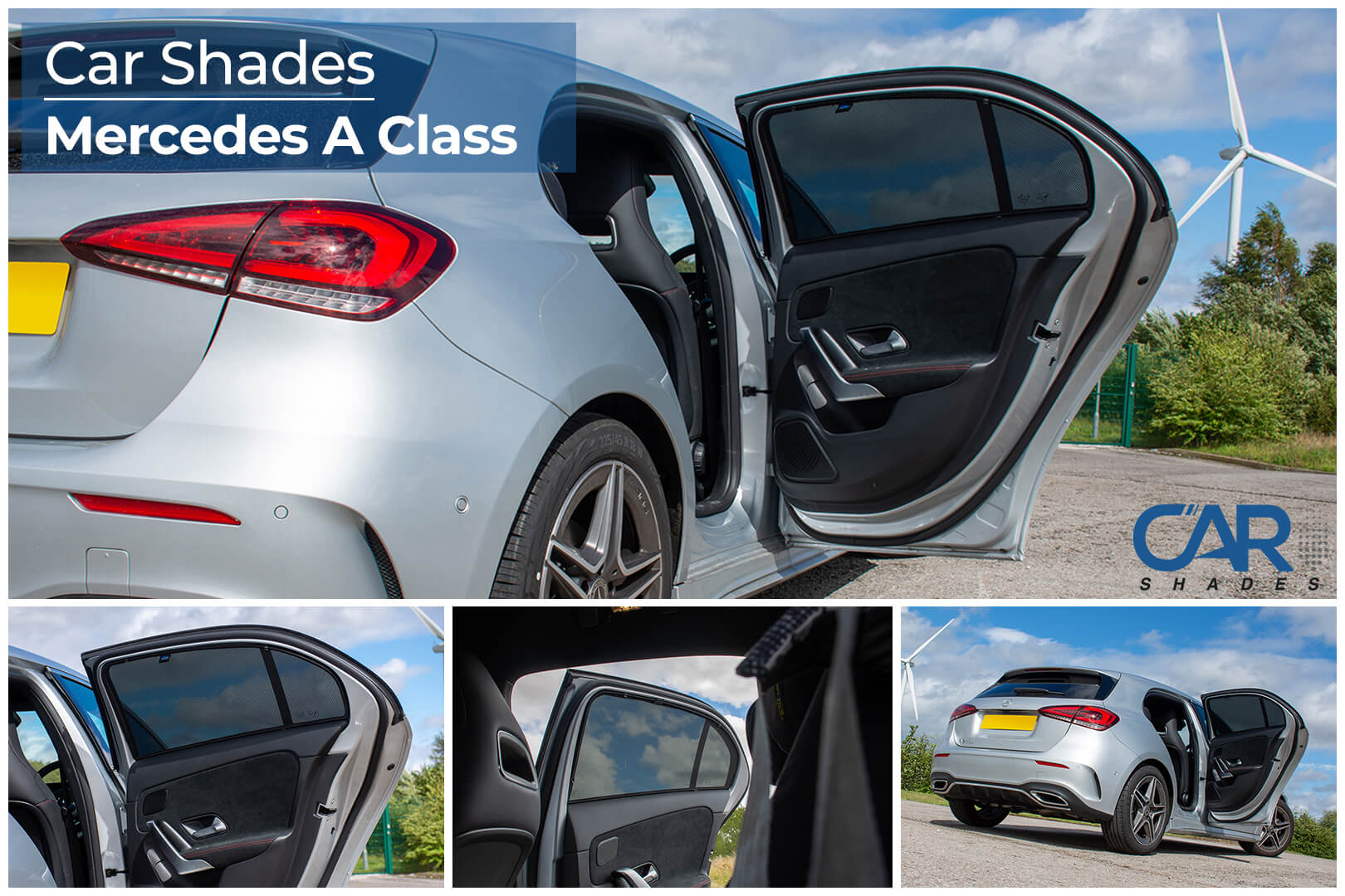 Car Shades - Rear Door Set