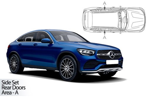 Car Shades Mercedes Benz GLC Coup� 5dr 2016-22 Rear Door Set