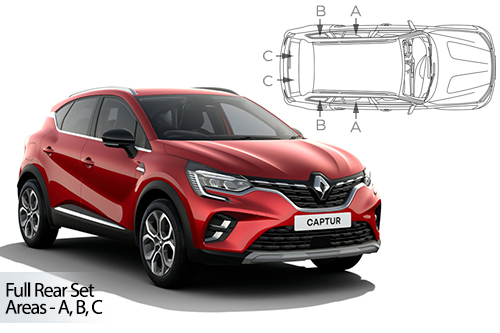 Car Shades Renault Captur	5-Dr 2020> Full Rear Set