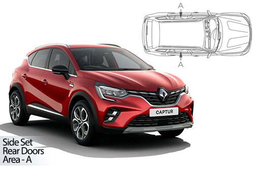 UV Car Shades - Renault Captur 5dr 2020> Rear Door Set