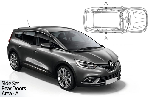 Car Shades Renault Grand Scenic 5 door 16-22 Rear Door Set