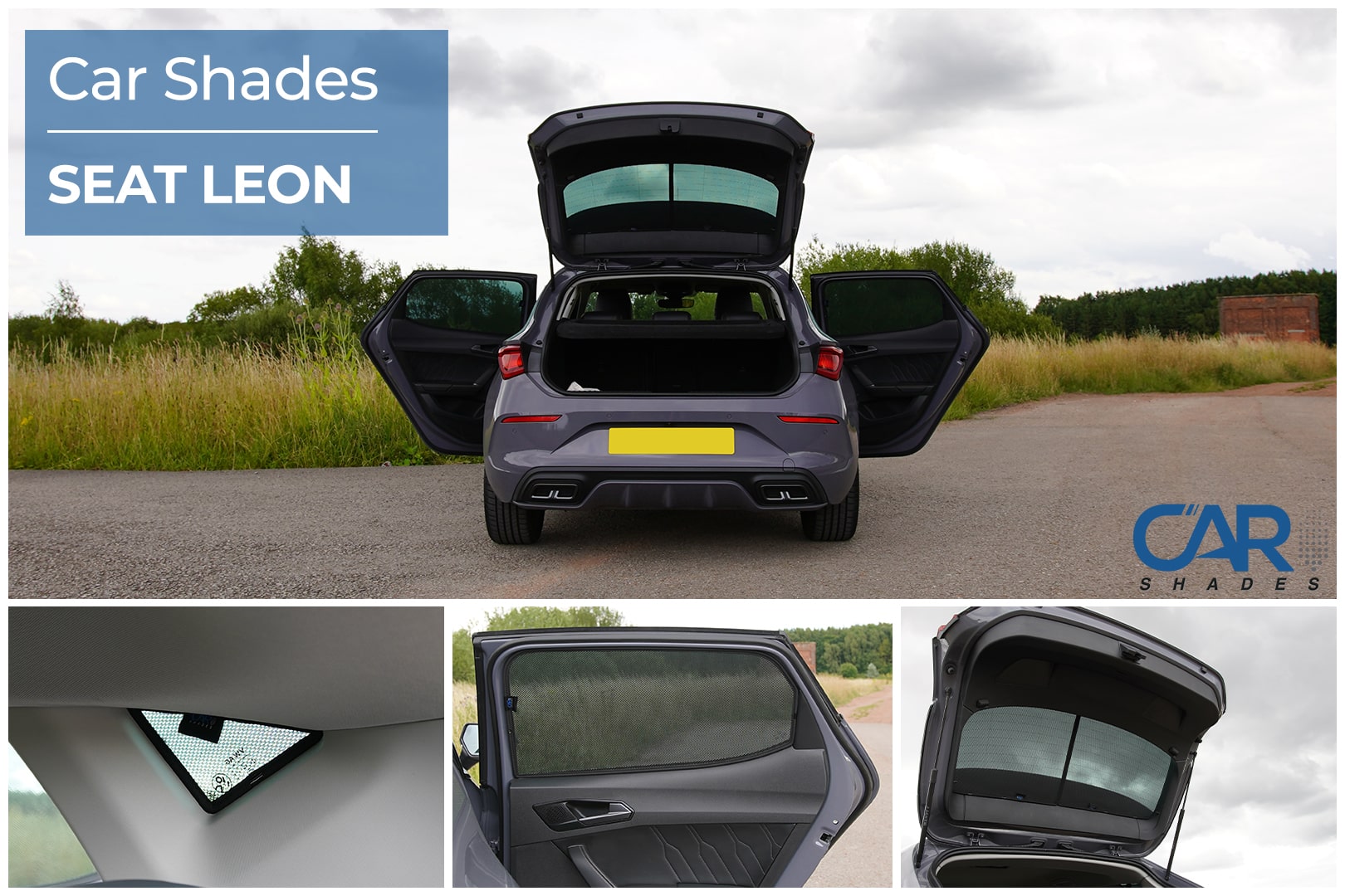 Car Shades - Rear Door Set