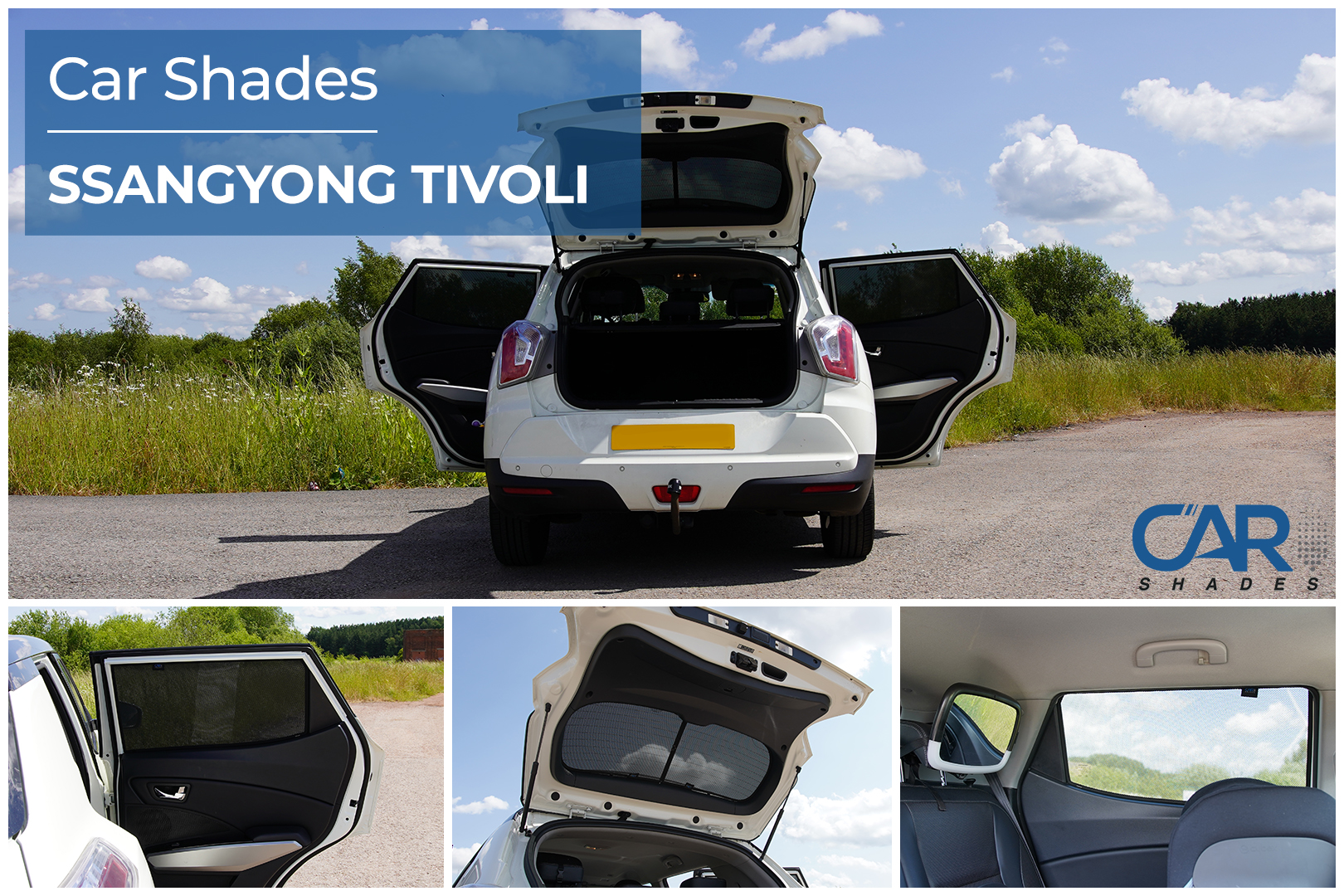 Car Shades - Rear Door Set