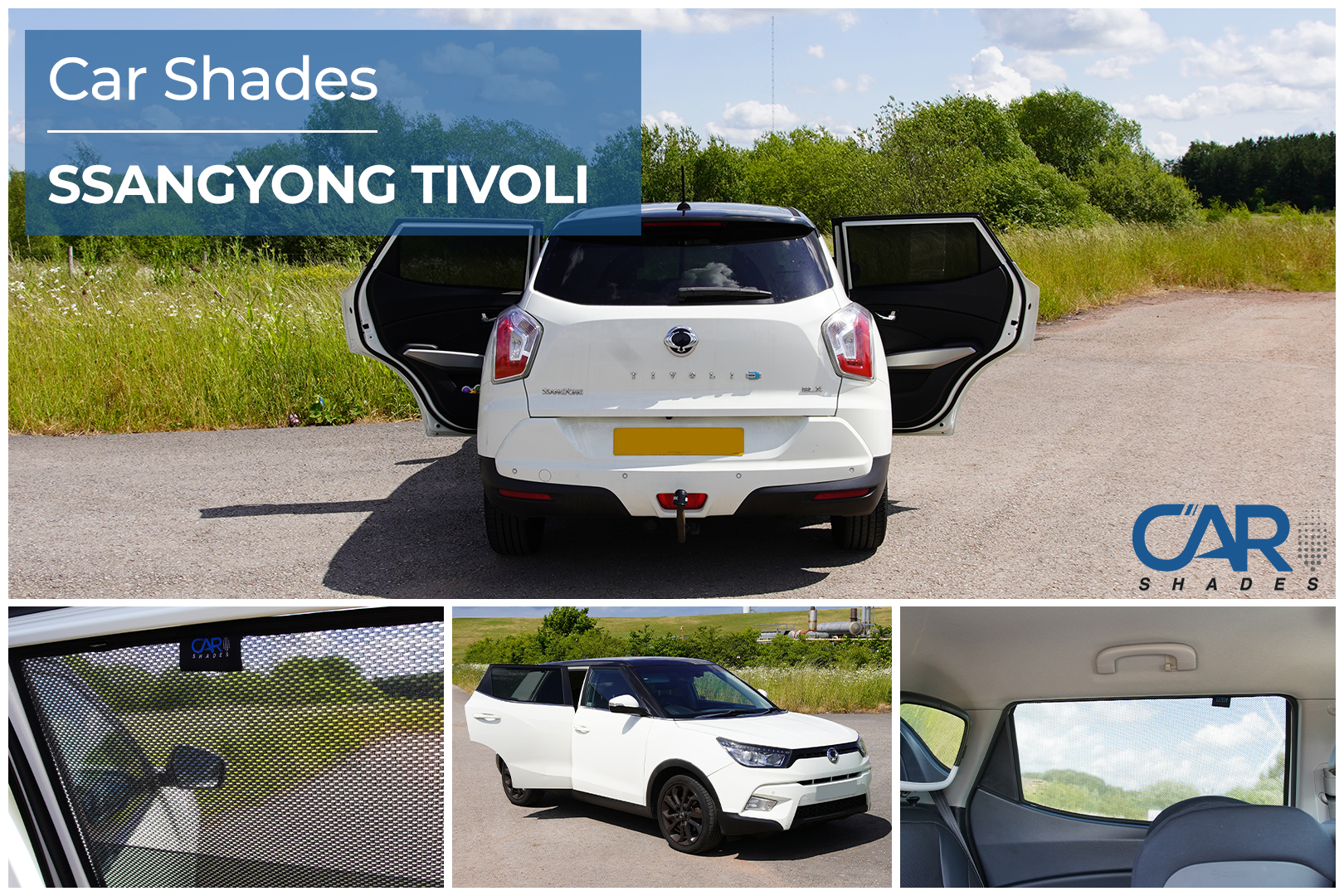 Car Shades - Rear Door Set