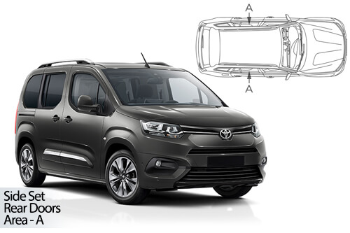 Car Shades - Toyota ProAce City Verso L 2018> Rear Door Set