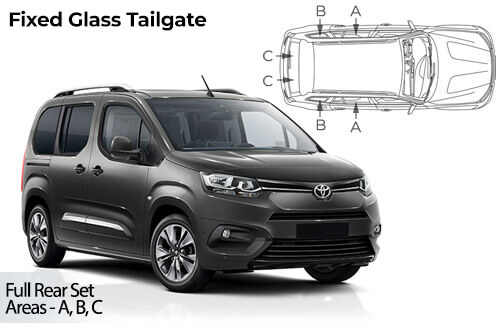 Car Shades - Toyota ProAce City Verso L 2018> Full Rear Set