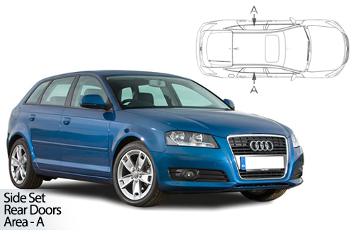 UV Car Shades - Audi A3 5Dr 03-12 Rear Door Set