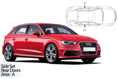 UV Car Shades - Audi A3 5Dr 2012>20 Rear Door Set