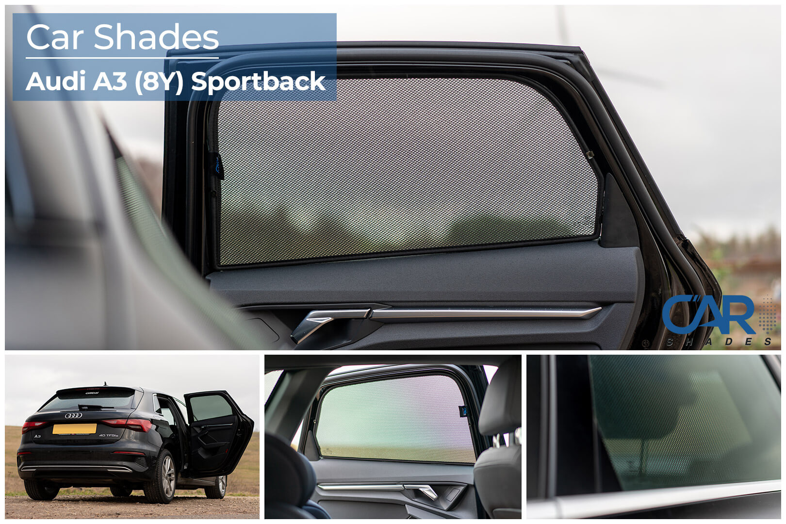 Car Shades - Rear Door Set