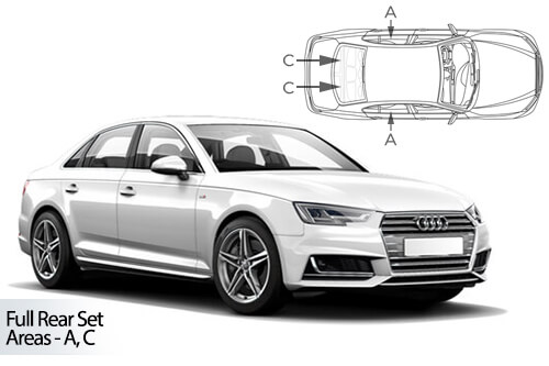 Car Shades Audi A4  (B9) 4 door 15> Full Rear Set