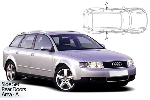 UV Car Shades - A4 Avant 2001-08 - Rear Door Set