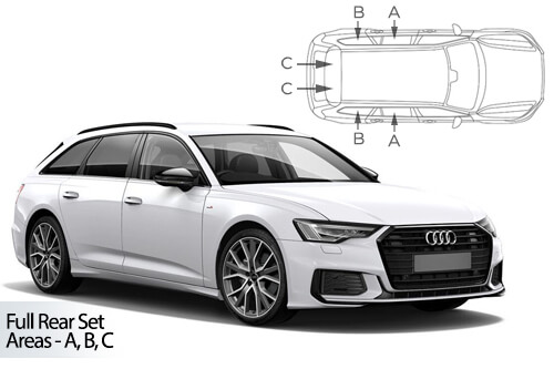 Car Shades - Audi A6 Avant (C8) 2018> Full Rear Set