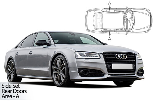 Car Shades Audi A8 4dr 2011-17 - Rear Door Set
