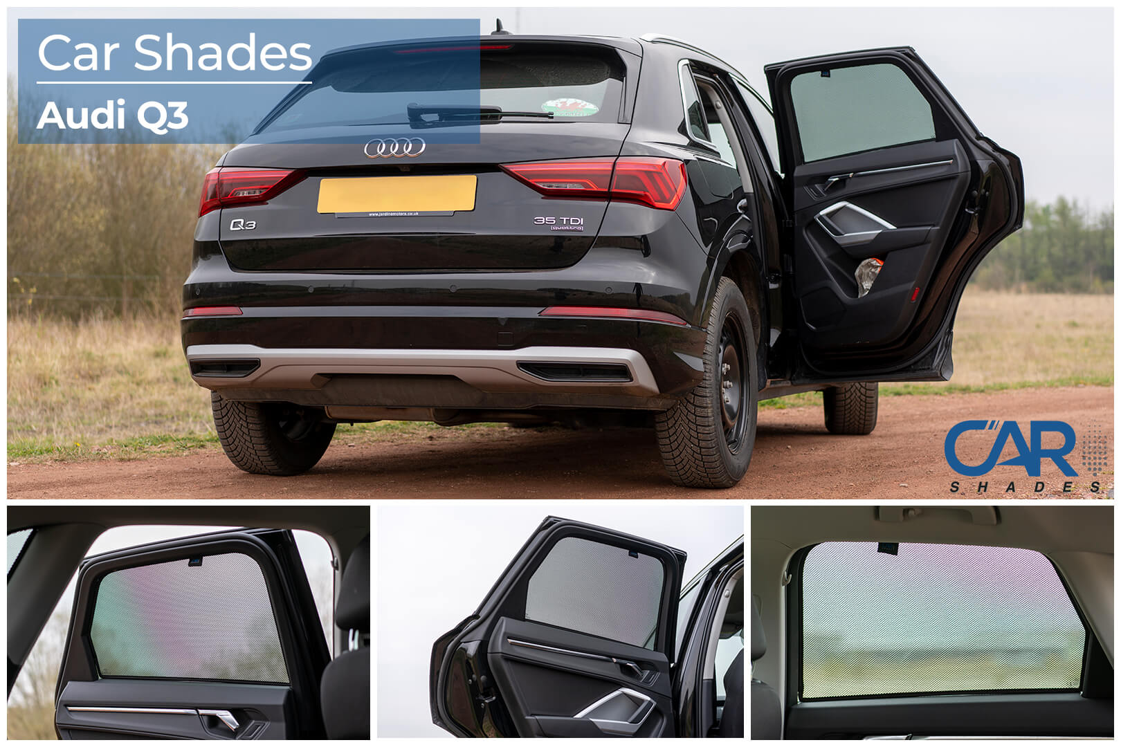 Car Shades - Rear Door Set