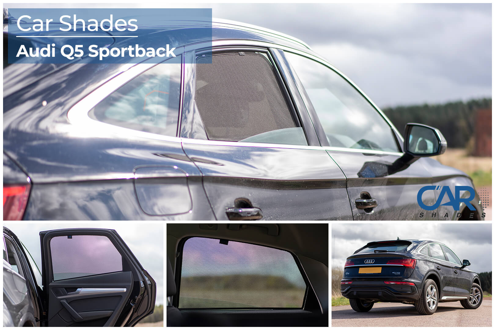 Car Shades - Rear Door Set