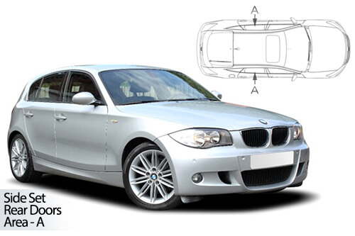 UV Privacy Car Shades - BMW 1 Series 5dr E87 04-11 Rear Door Set