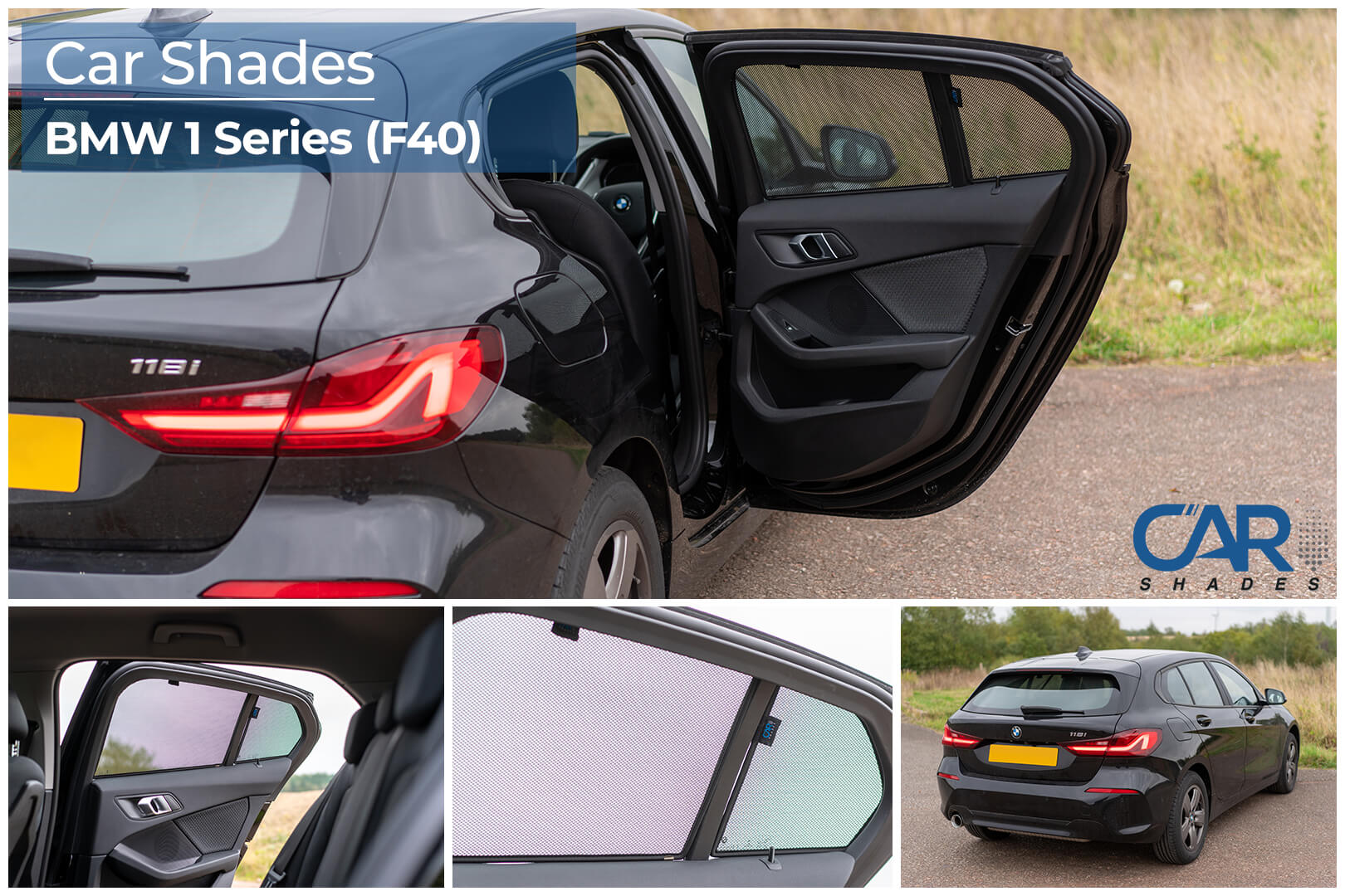 Car Shades - Rear Door Set