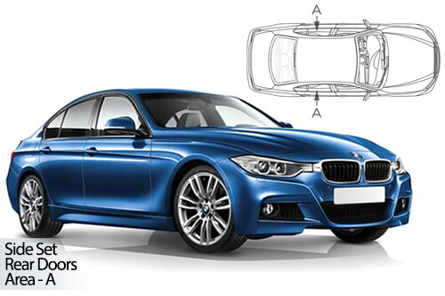 UV Car Shades - BMW 3 Series F30 4dr 12-19 Rear Door Set