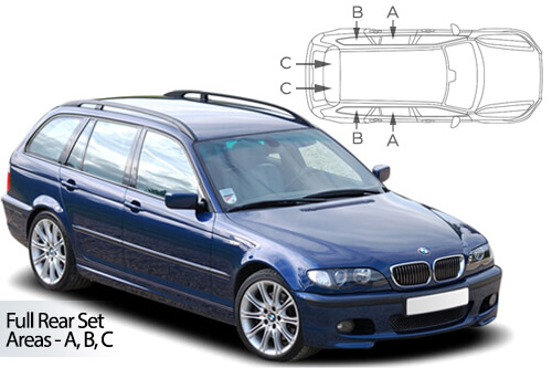 Car Shades BMW 3 Series ( E46 ) Estate 98-05 Full Rear Set
