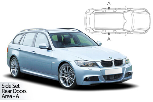UV Car Shades - BMW 3 Series E91 Touring 05-12 Rear Door Set
