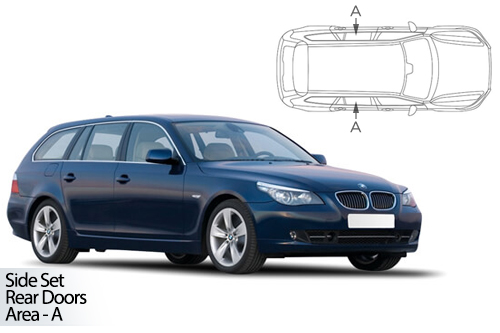 UV Car Shades - BMW 5 Series E61 Touring 04-10 Rear Door Set