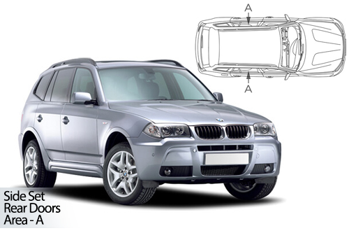 UV Privacy Car Shades - BMW X3 E83 5dr 03-10 Rear Door Set