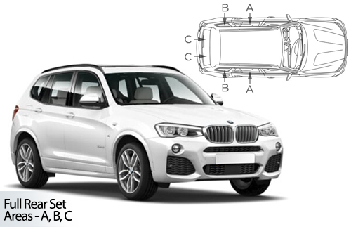 Car Shades - BMW X3 F25 5dr 10-17 Full Rear Set