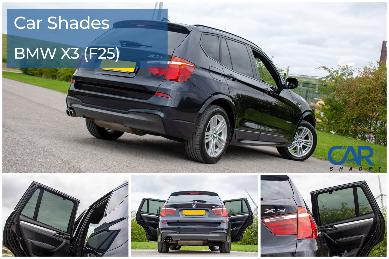 Car Shades - Rear Door Set