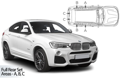 Car Shades BMW X4 (F26) 5 Door 14-18 Full Rear Set