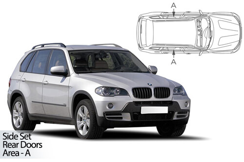 UV Car Shades - BMW X5 E70 5dr 07-13 Rear Door Set