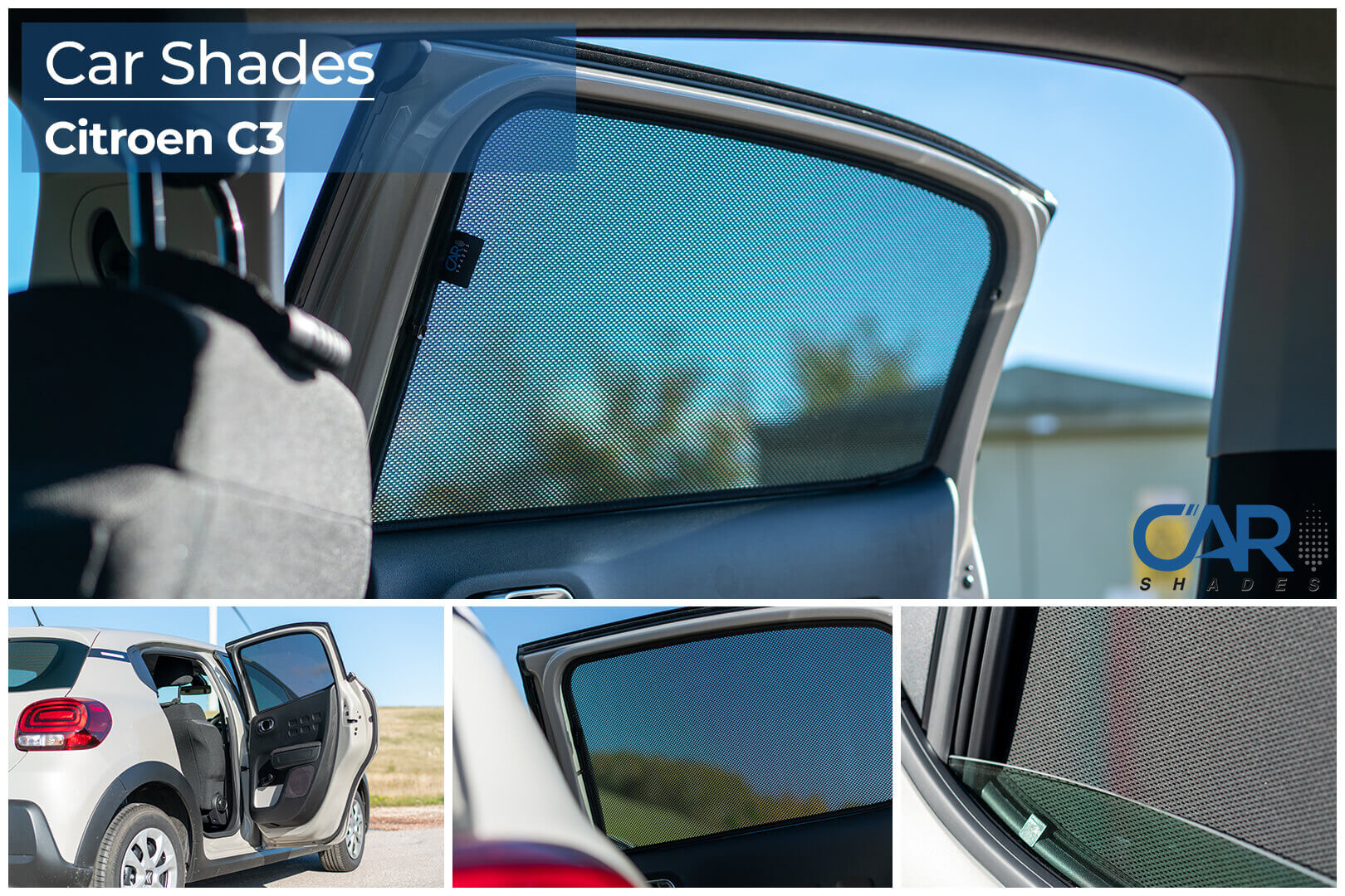 Car Shades - Rear Door Set