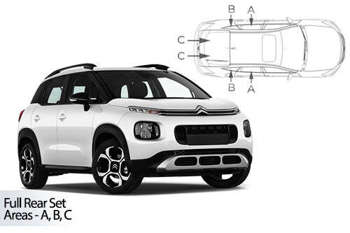 Car Shades - Citroen C3 Aircross 2017> -  Full Rear Set