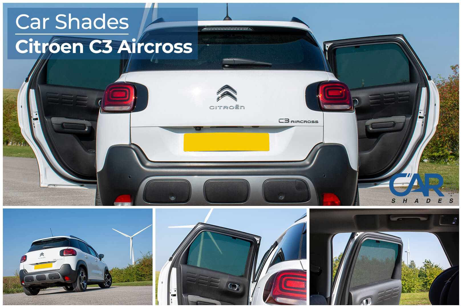 Car Shades - Rear Door Set