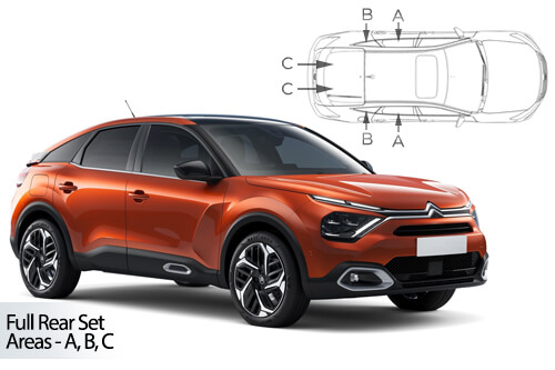 Car Shades - Citroen C4 5dr 2020> Full Rear Set