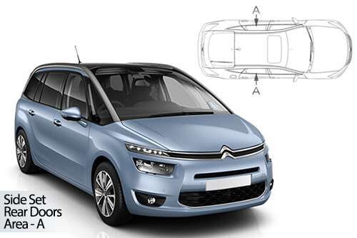 UV Car Shades - Citroen C4 Grande Picasso 14>22 Rear Door Set