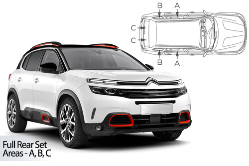 Car Shades - Citroen C5 Aircross 5dr 2017> Full Rear Set