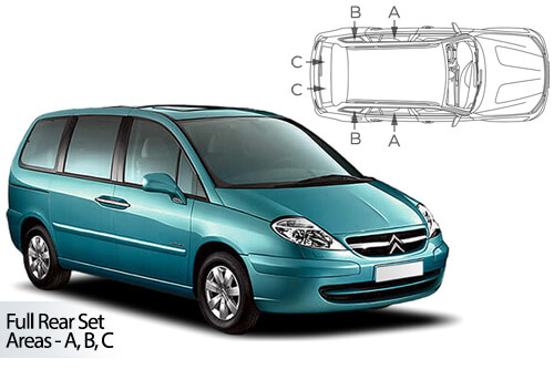 Car Shades Citroen C8 5 door 02-14 Full Rear Set