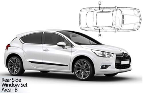Car Shades Citroen DS4 5dr 10-18 Rear Door Set