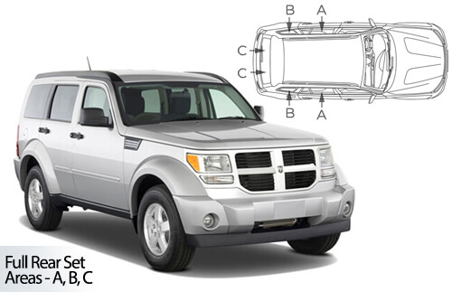 Car Shades Dodge Nitro 5 door 07-12 Full Rear Set