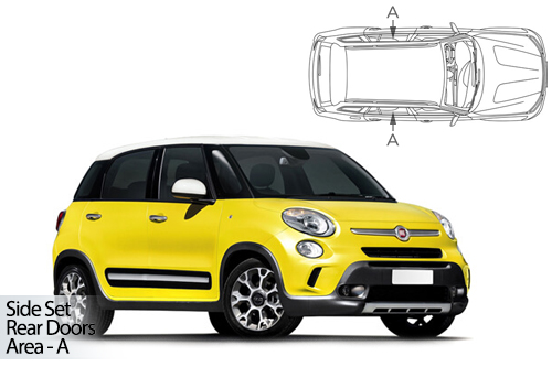 UV Privacy Car Shades - Fiat 500L MPV 5dr 12-22 Rear Door Set