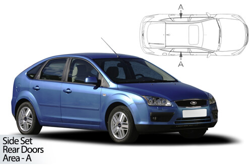 Car Shades Ford Focus 5 door 04-11 Rear Door Set